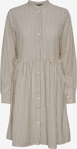 Robe-chemise 'SALLY' PIECES en beige : devant