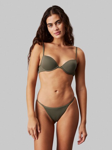 Calvin Klein Swimwear Bikini bottom 'Essentials' in Green: front