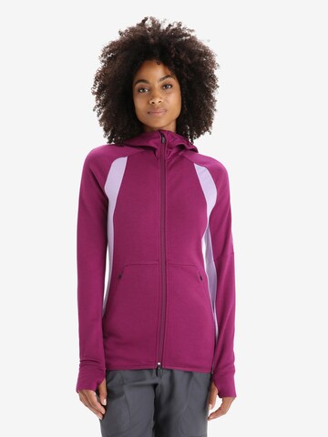 Sweat de sport 'Quantum ZoneKnit' ICEBREAKER en violet : devant