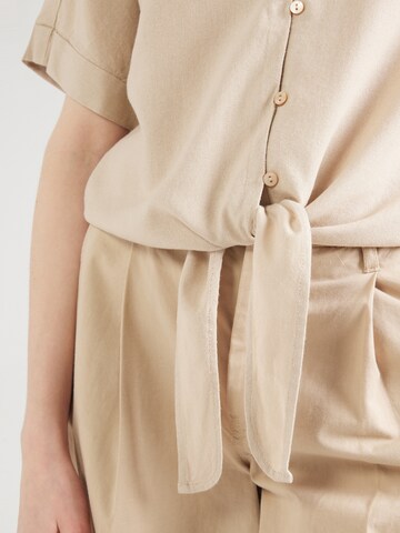 Chemisier 'ONLCARO' ONLY en beige