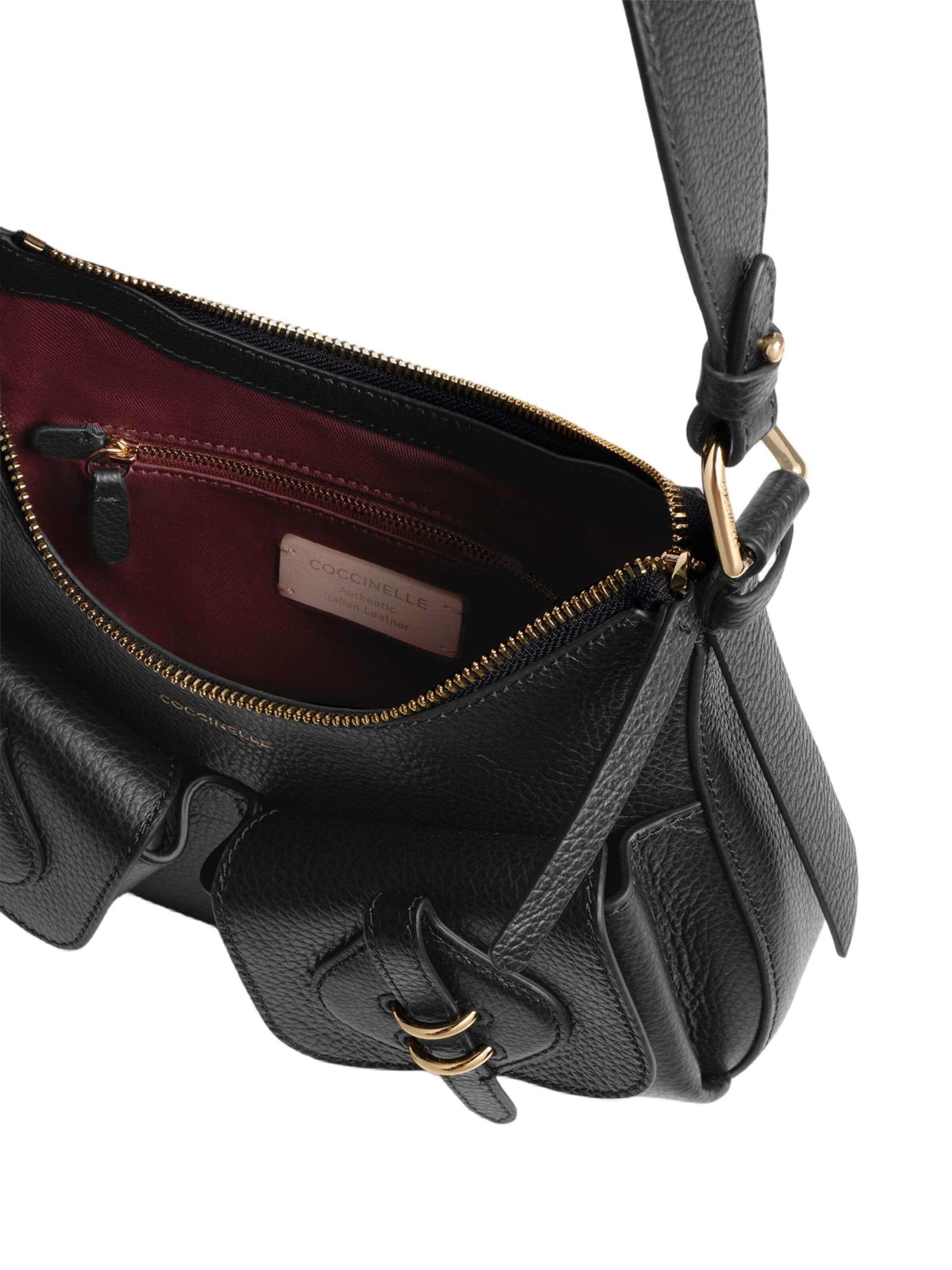 Borsa a spalla 'Mavery Pocket 1' di Coccinelle in nero