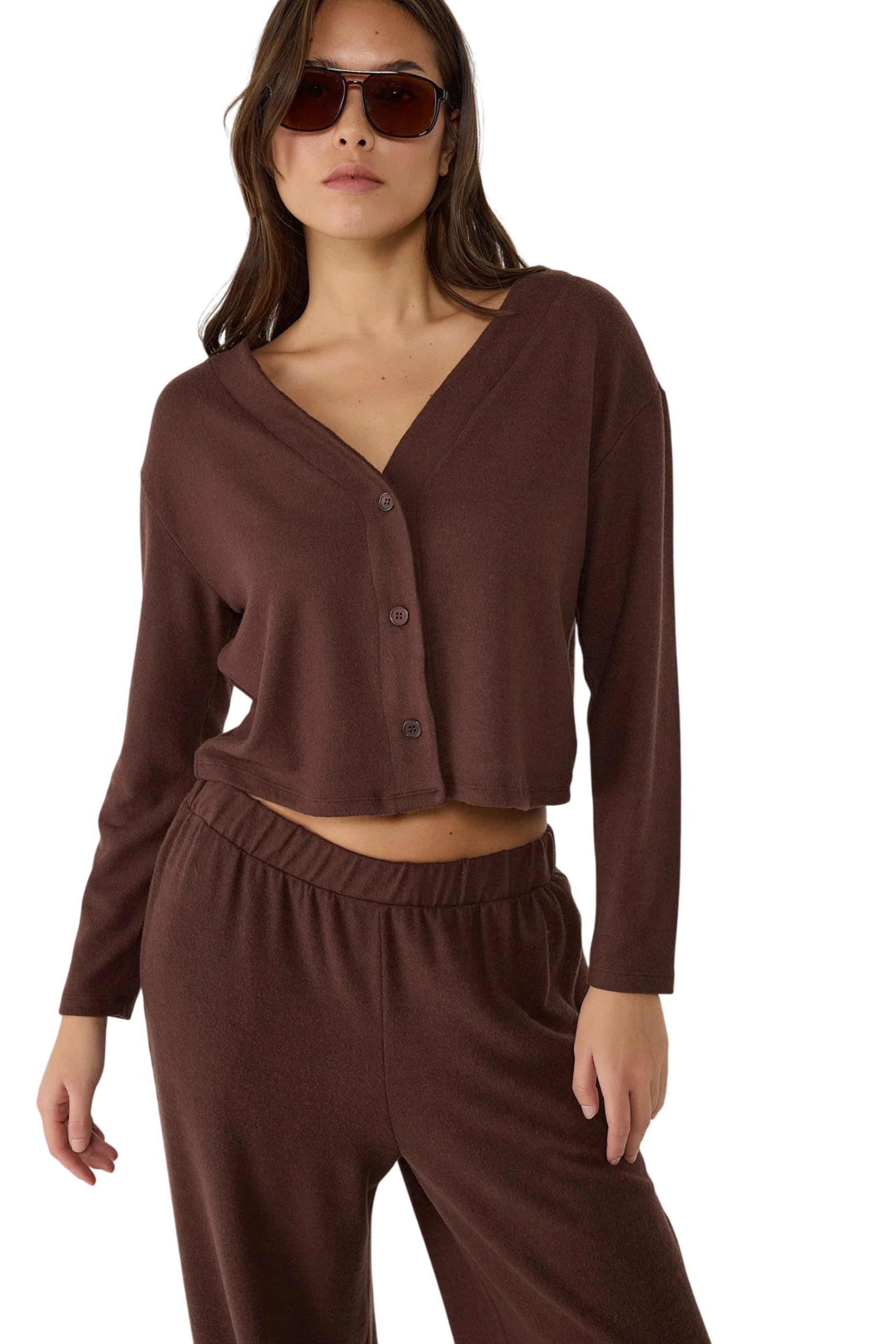 Cardigan No Matter What en marron