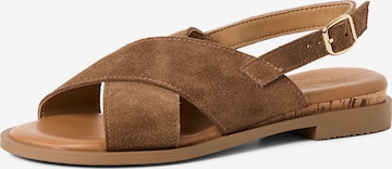 Sandale de la Tamaris pe maro: față