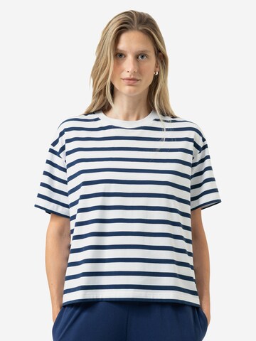 Mey Pajama Shirt 'Breezy Stripes' in Blue