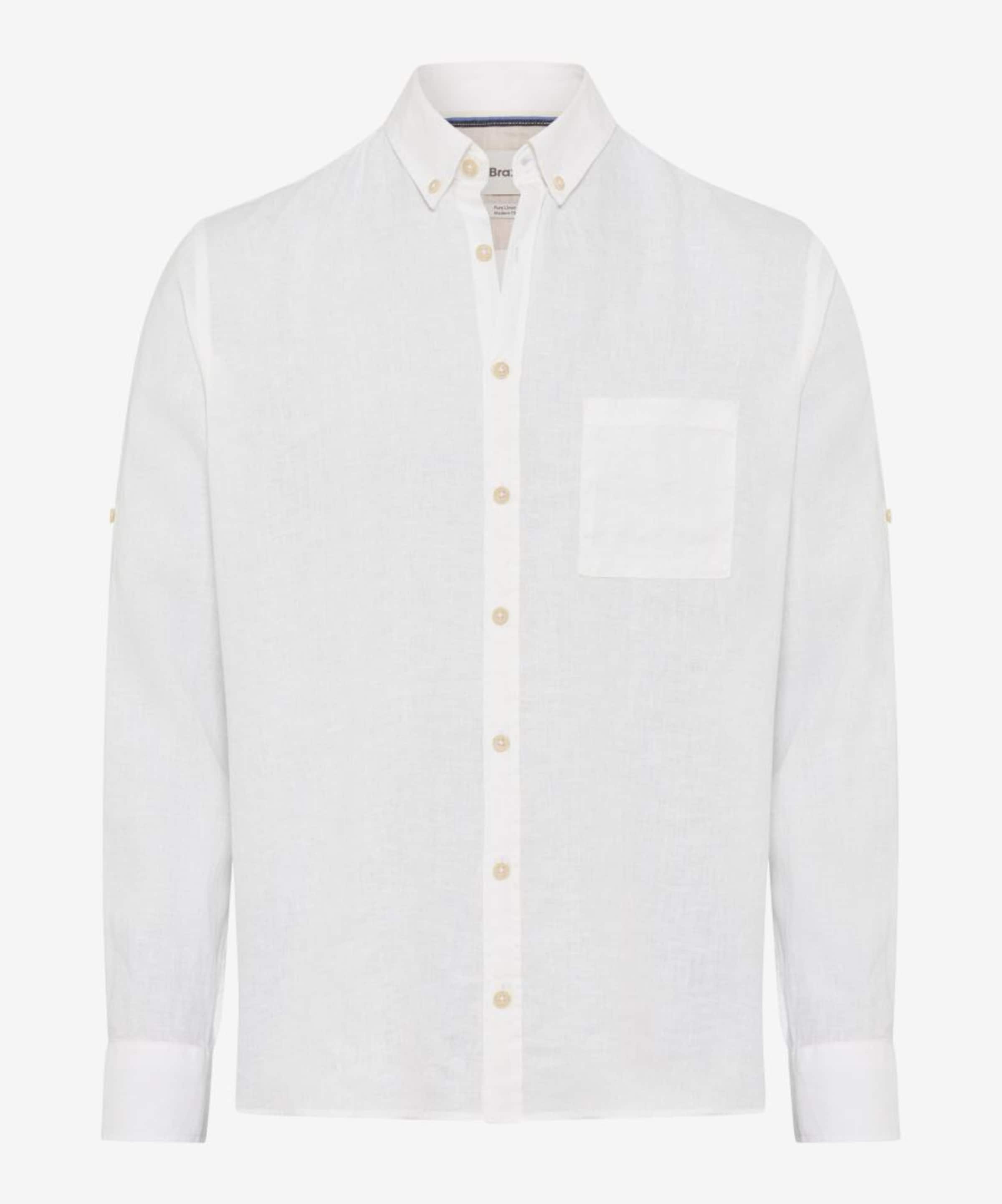 BRAX Herren Hemd Dirk S – Aus Reinem Leinen, Langärmlig, Sommerlicher Style Für Elegante Looks