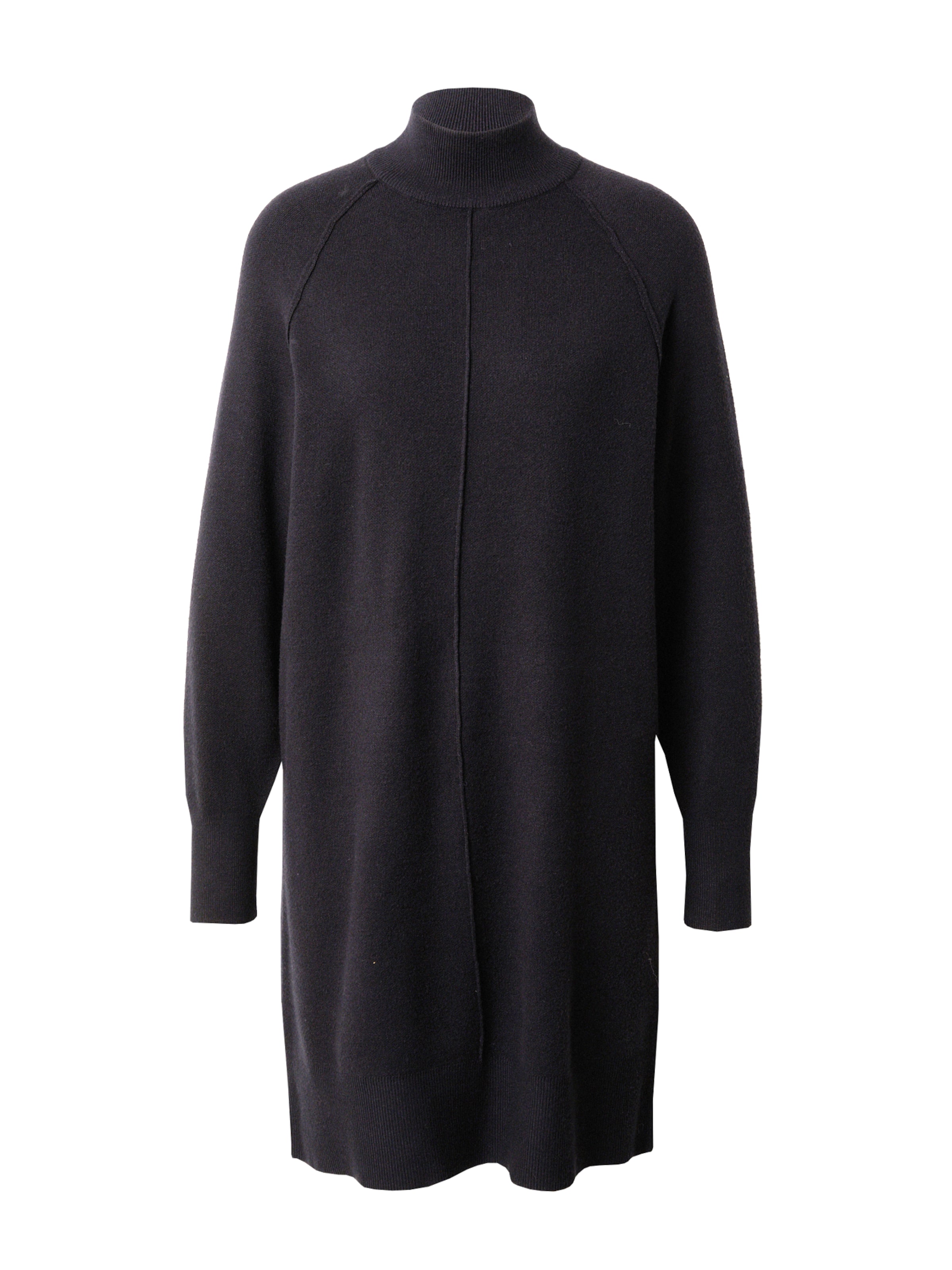 VERO MODA Úpletové šaty 'Gold Link' – černá: přední strana