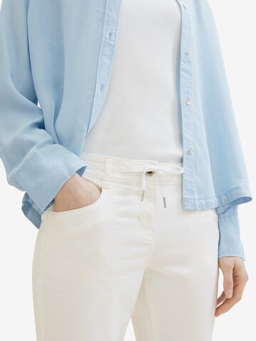 Coupe slim Jean TOM TAILOR en blanc