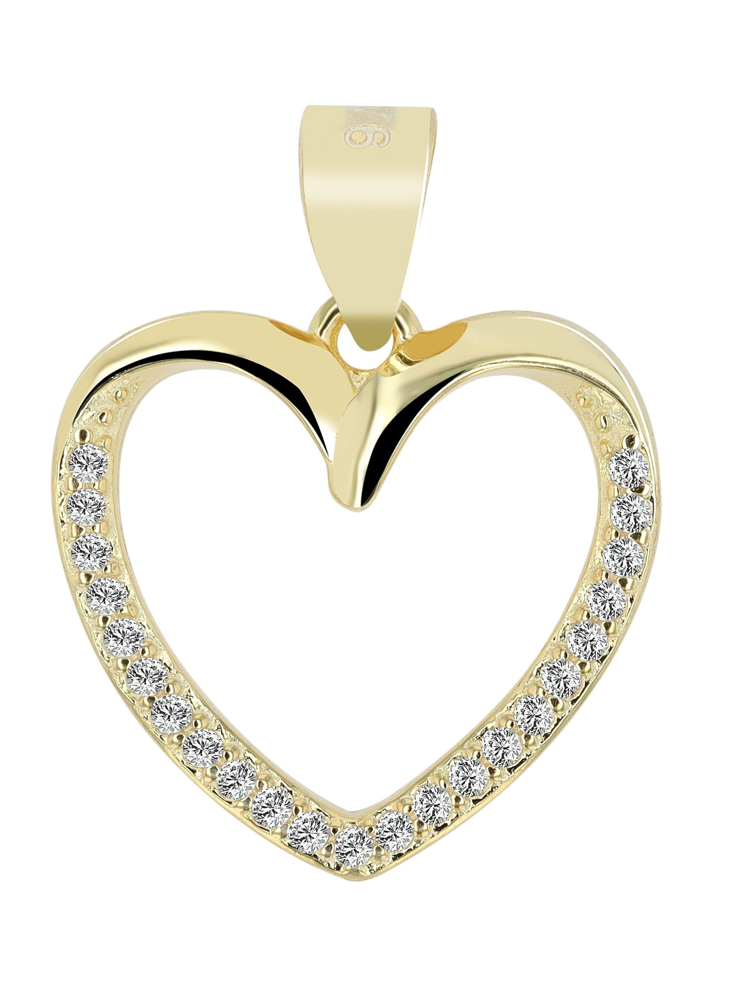 Akzent Pendant 'Xana, 925 Sterlingsilber, langlebig' in Gold: front
