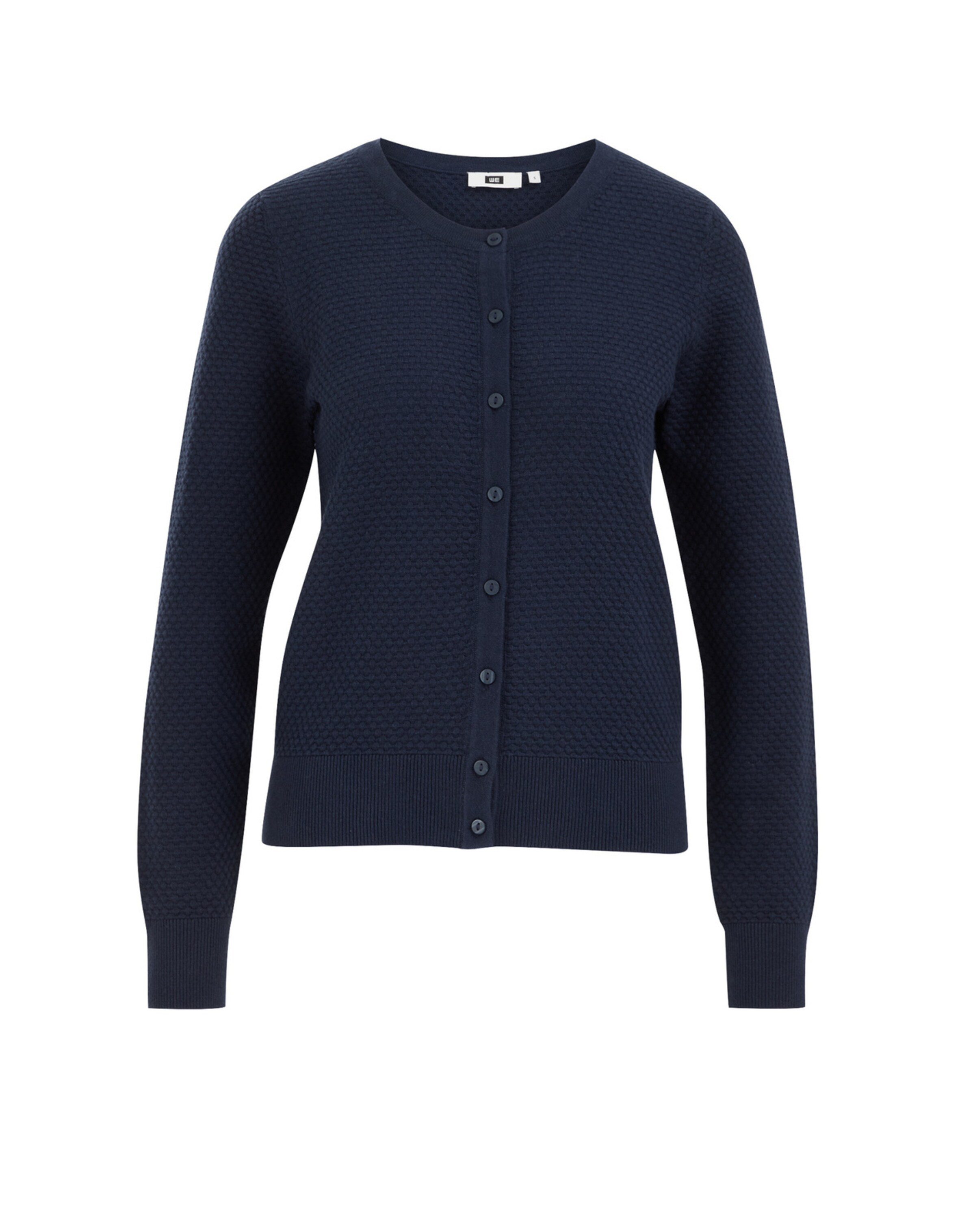 WE Fashion Casaco de malha em azul escuro, Vista do artigo