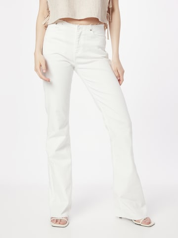 rag & bone Flared Jeans 'KINSELY' in Wit: voorkant