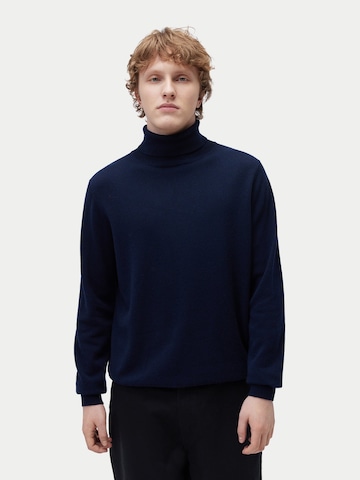 GOBI Cashmere Pullover 'Men's Essential Turtleneck Cashmere Sweater'‌ in Blau