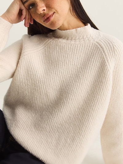 Bianco Lucci Pull-over 'Pullover' en S-L en crème, Vue avec produit