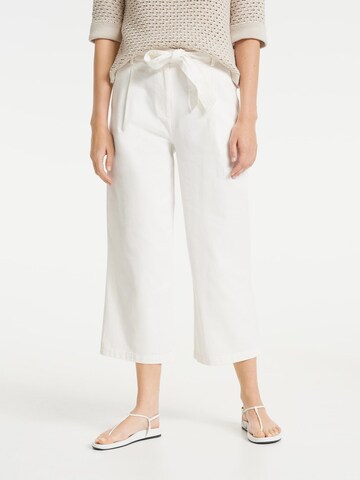 Wide Leg Pantalon à pince 'Mareika' OPUS en blanc : devant