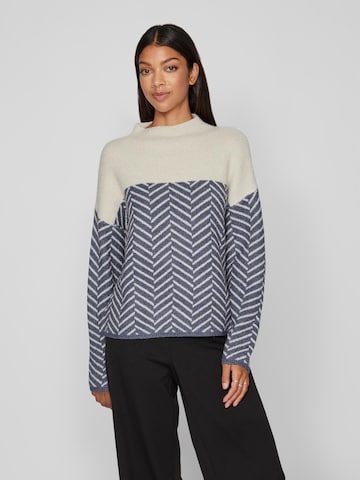 VILA Sweater 'ROSIE' in Grey: front
