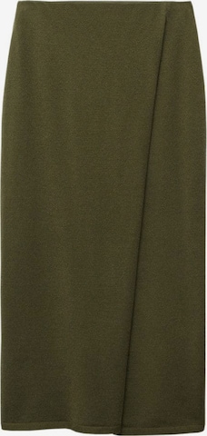 MANGO Rok 'Percebe' in Groen: voorkant