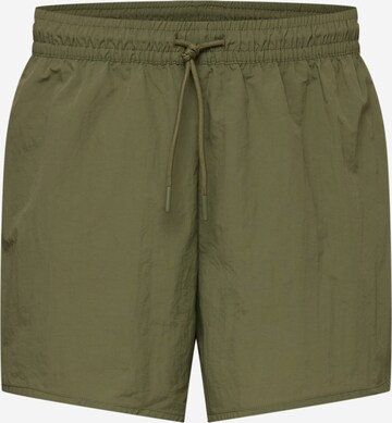 Shorts de bain WEEKDAY en vert : devant