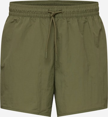 Shorts de bain WEEKDAY en vert : devant