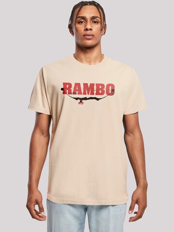 T-Shirt 'Rambo' F4NT4STIC en beige : devant