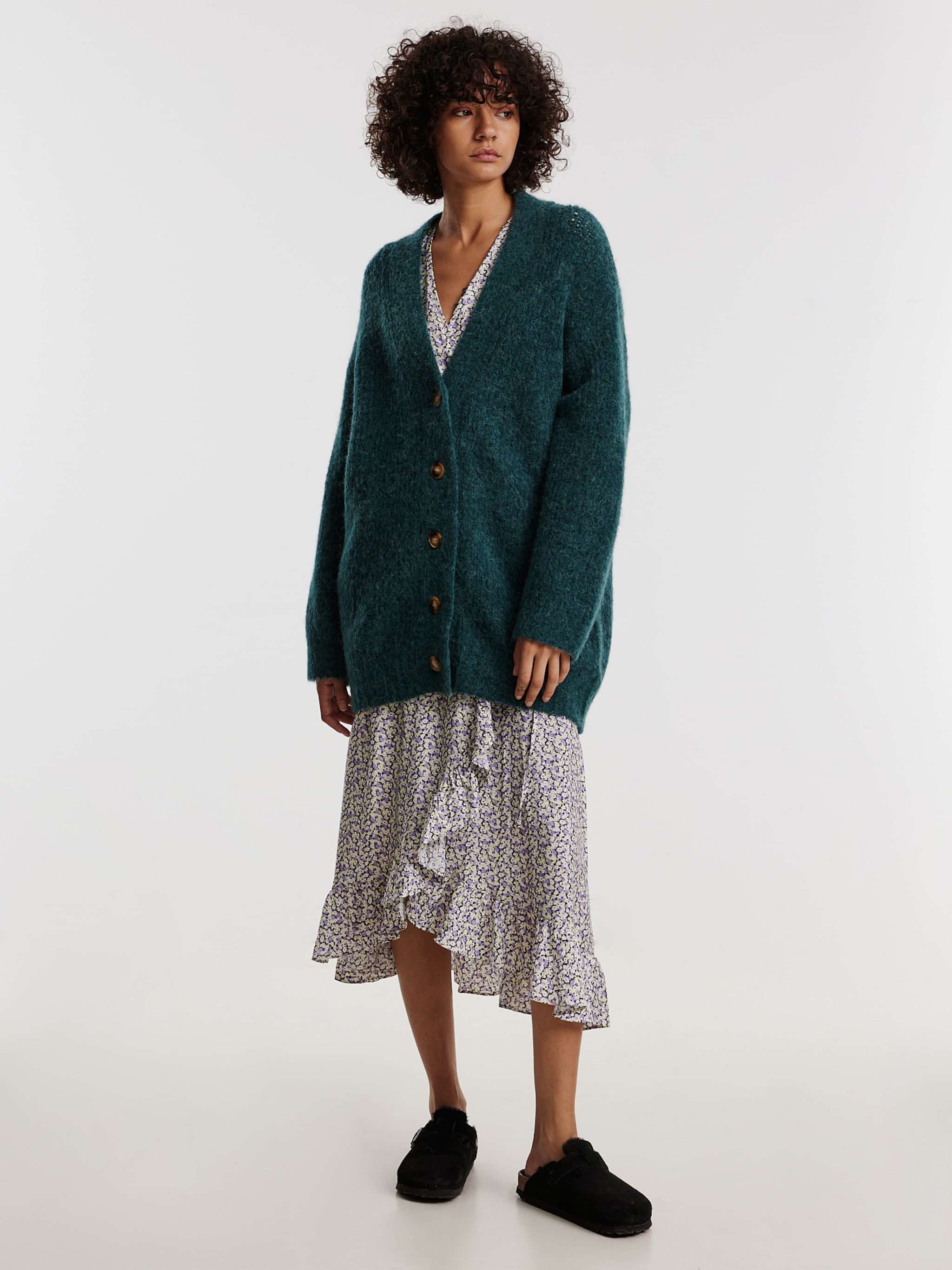 EDITED Produkter Cardigan mørkegrøn