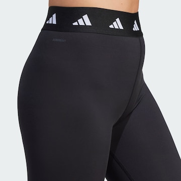 ADIDAS PERFORMANCE Skinny Παντελόνι φόρμας 'Techfit' σε μαύρο