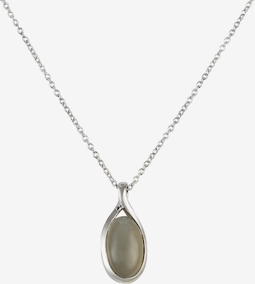 Carolin Stone Necklace in Silver: front