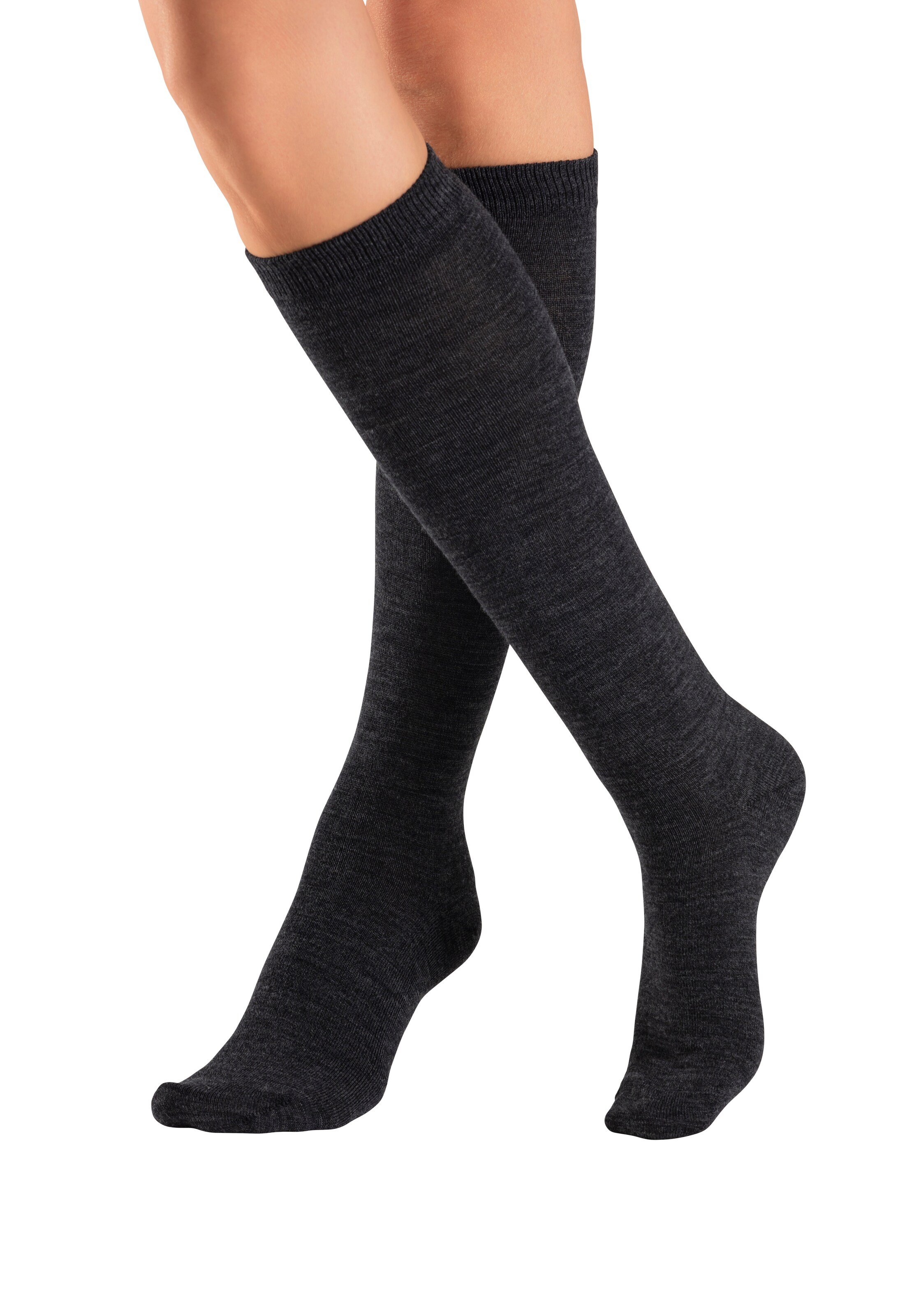 BENCH Kniestrümpfe in Grau