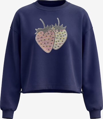 Sweat-shirt MYMO en bleu : devant