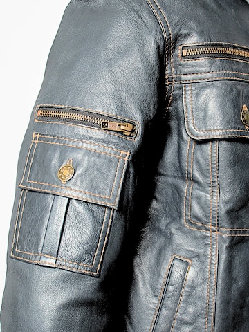 Be  Noble Tussenjas 'Lederjacke im Jeans Jacken Style' in Blauw