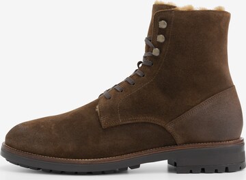 Travelin Lace-Up Boots 'Hosio ' in Brown