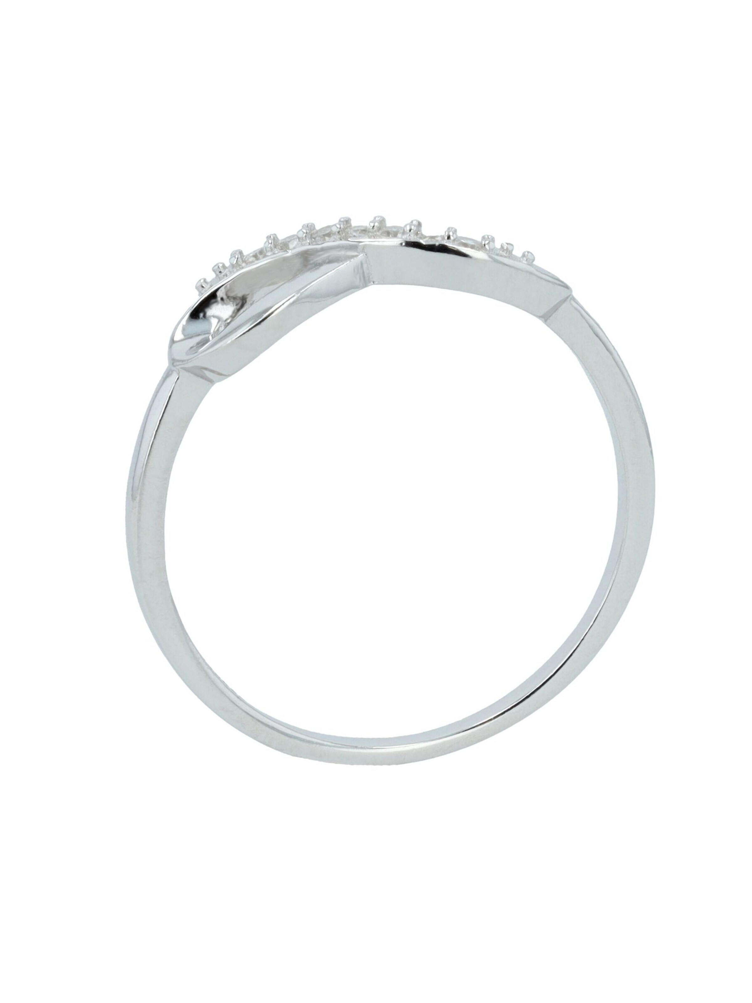 Akzent Ring '"Ulrika" aus 925 Sterlingsilber, rhodiniert, langlebig, Gr.' in Silver