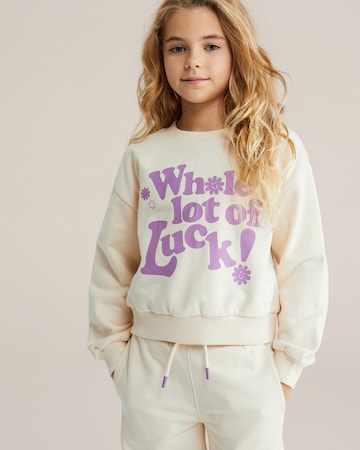 WE Fashion Majica | bež barva: sprednja stran