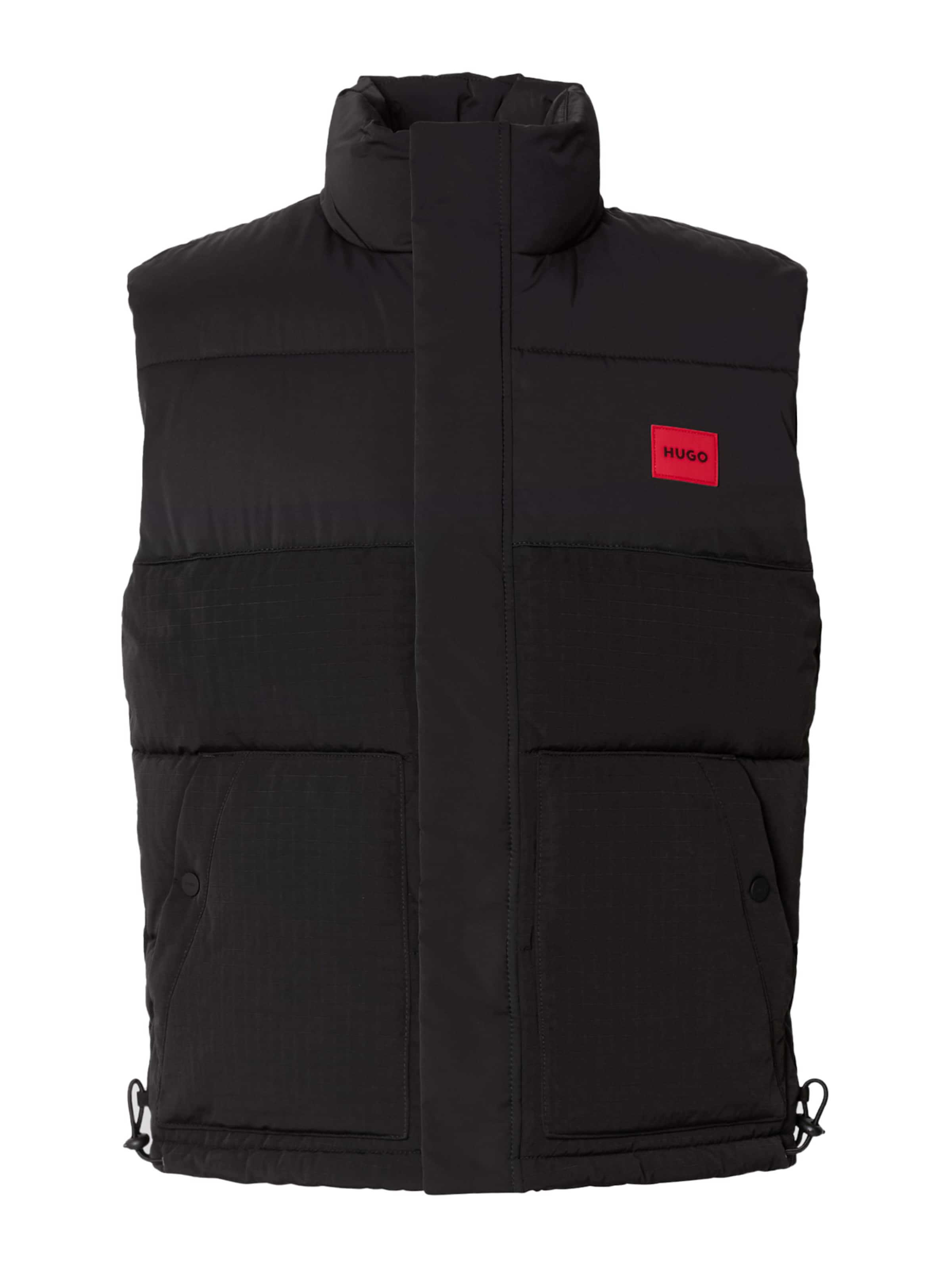 HUGO Γιλέκο &#x27;Baltino2541&#x27; σε μαύρο: μπροστά