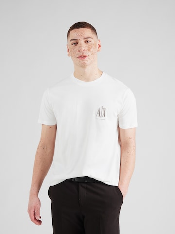 T-Shirt ARMANI EXCHANGE en blanc : devant