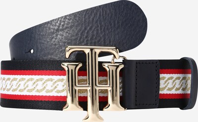 TOMMY HILFIGER Bælte 'WEBBING' i marin / sennep / lys rød / hvid, Produktvisning