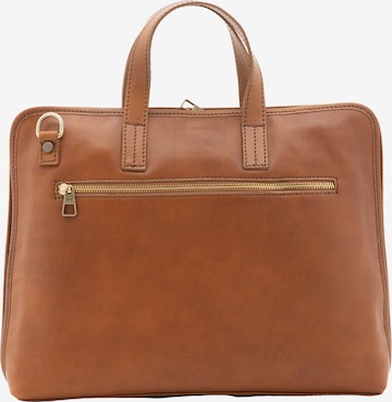 Viola Castellani Document Bag in Brown: front