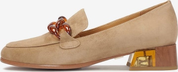 Slipper di Kazar in beige: frontale