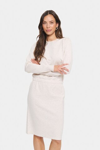 SAINT TROPEZ Dress 'Mila' in Beige: front