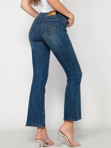 KOROSHI Flared Jeans in Blau