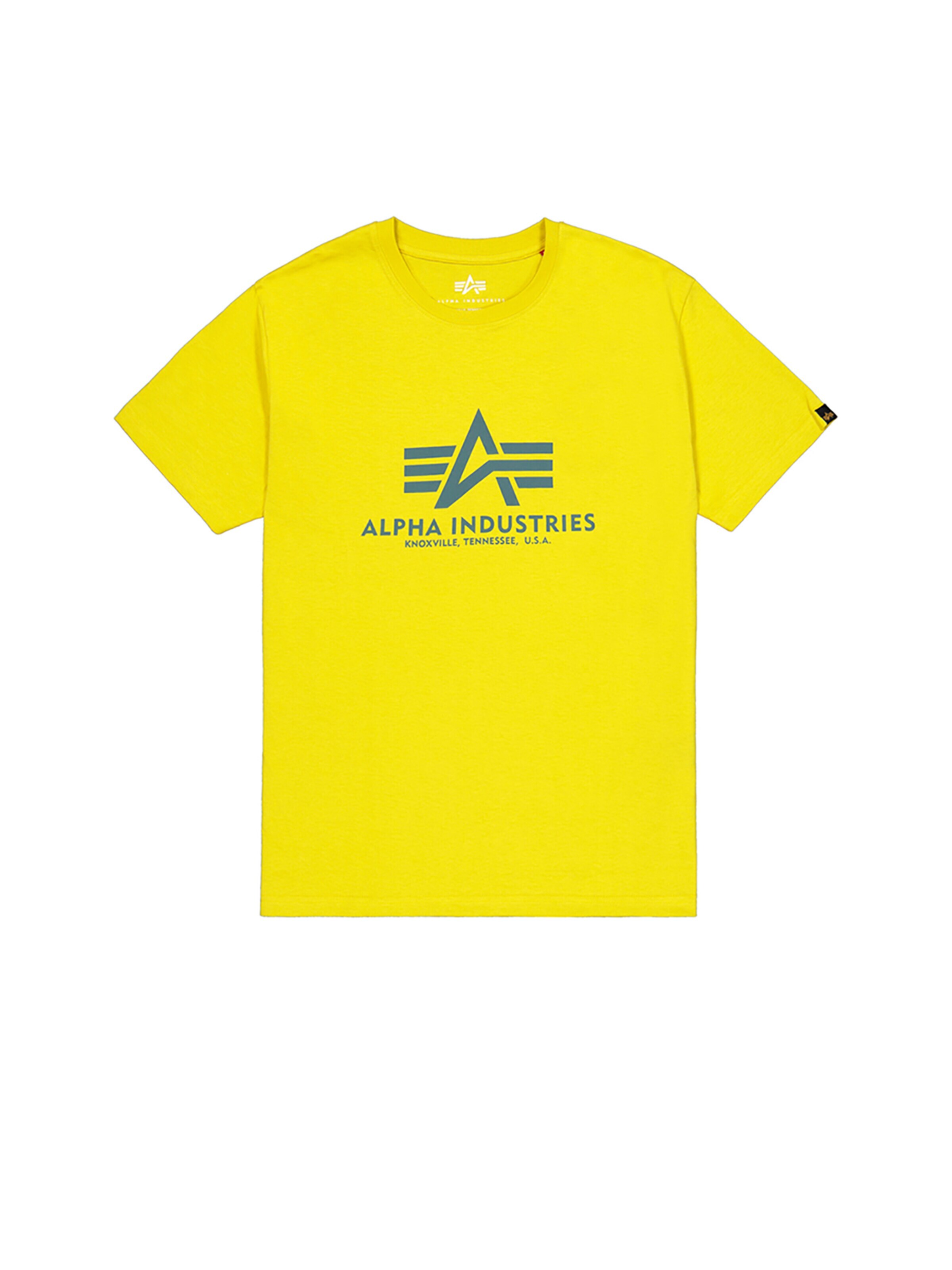 ALPHA INDUSTRIES Shirt 'Basic Logo' in M in Yellow, Item view
