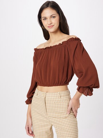 VILA Shirt in Brown: front