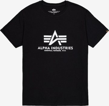 ALPHA INDUSTRIESMajica - crna boja: prednji dio