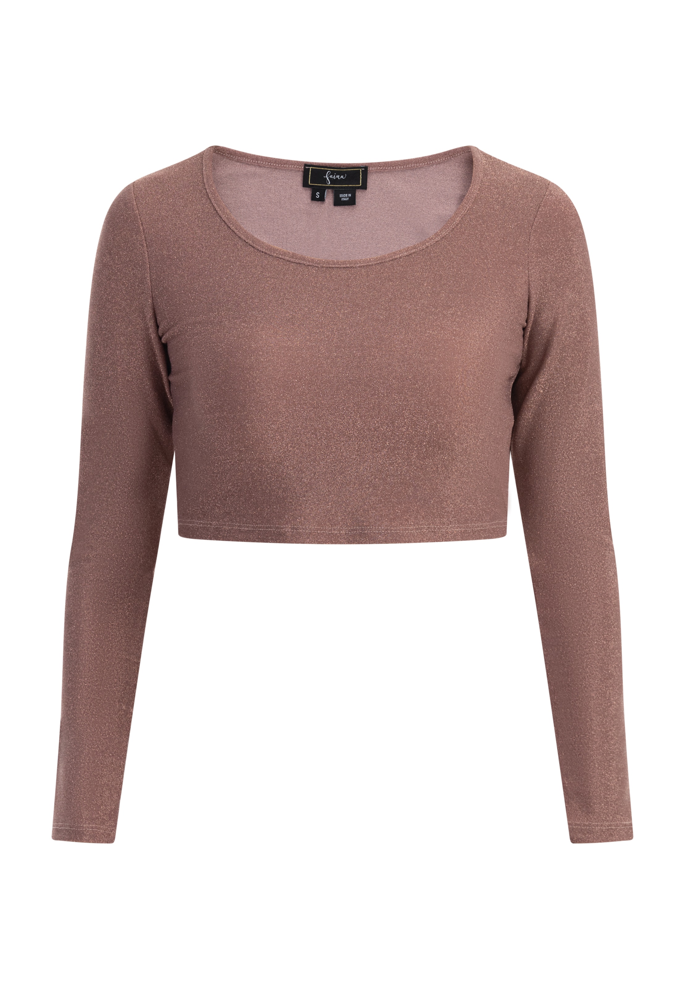 Top di faina in rosa: frontale