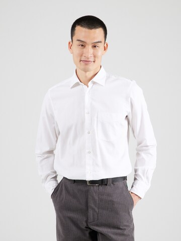 BOSS Regular fit Overhemd 'Remiton_M' in Wit: voorkant