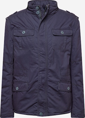 Brandit Between-Season Jacket 'Britannia' in Blue: front