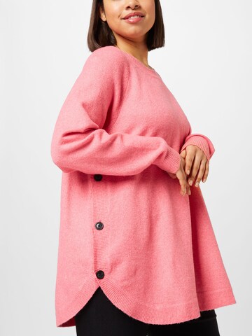 Zizzi Pullover 'SUNNY' in Pink