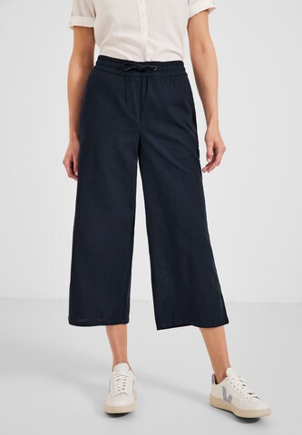 CECIL Wide leg Broek in Blauw: voorkant