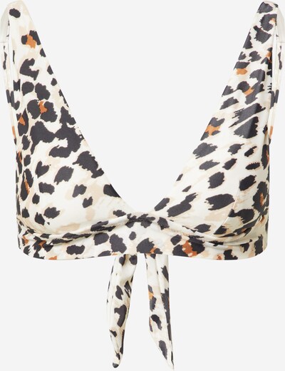 AERIE Bikinitop in beige / creme / cognac / schwarz, Produktansicht