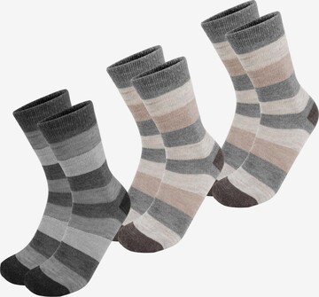 Chaussettes normani en gris : devant