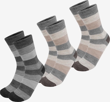 Chaussettes normani en gris : devant