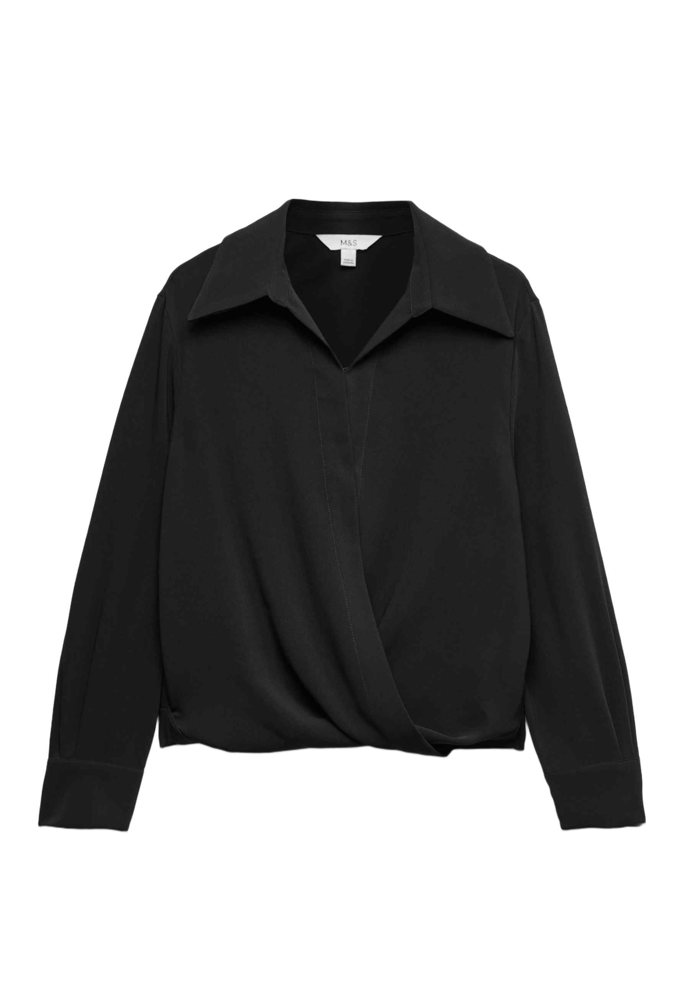 Marks & Spencer Bluse in Schwarz: Vorderseite